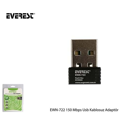 Everest EWN-722n 150 Mbps Usb Kablosuz Adaptör