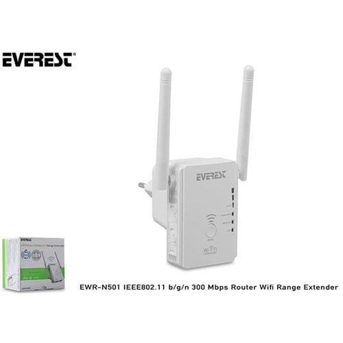 Everest EWR-N501 IEEE802.11 b/g/n 300 Mbps Router Wifi Range Extender