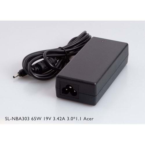 S-link SL-NBA303 65W 19V 3.42A 3.0*1.1 Acer-Asus Ultrabook Standart Adaptör