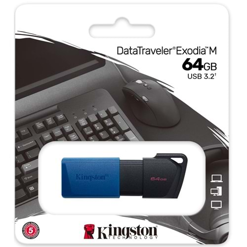 Kingston DTXM/64GB 64GB USB3.2 Gen 1 DataTraveler Flash Bellek