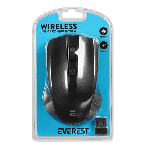 Everest SMW-487 Usb Siyah 2.4Ghz Kablosuz Mouse