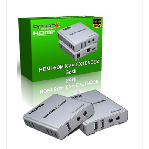 Apronx Cat5e / Cat6 60 M. Kvm Hdmi Usb extender