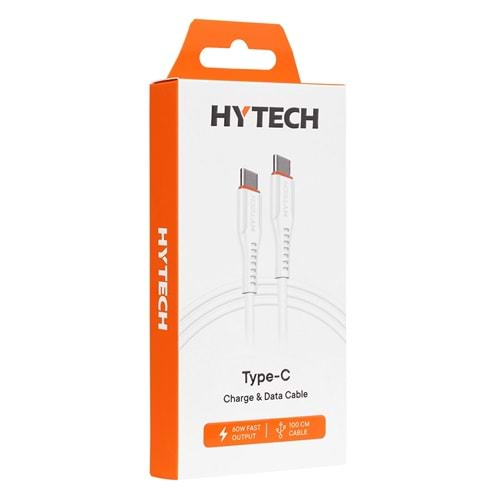 Hytech HY-XTP10 1M 3A TypeC to TypeC Hızlı Data + Sarj Kablosu