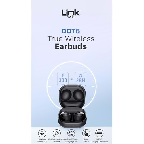 LinkTech DOT6 Sport Bluetooth 5.2v Kulaklık