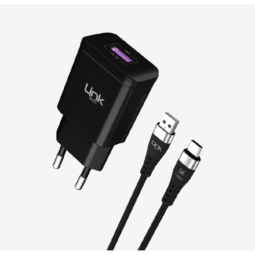 LinkTech S663 Premium 18W Type-C Cable Quick Charge 3.0 Charger