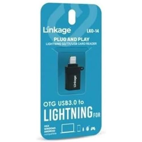 Linkage Lko-14 Tak Çalıştır Lightning To Usb 3.0 Adaptör