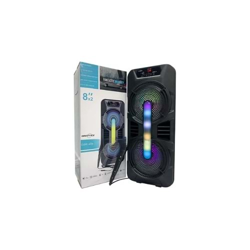 Greatnice GTS-1702 Taşınabilir Bluetooth Mikrofonlu Rgb Işıklı Hoparlör