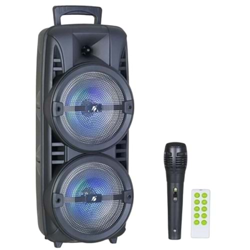 KBroad Kts-1745 Taşınabilir Bluetooth Mikrofonlu Rgb Işıklı Hoparlör