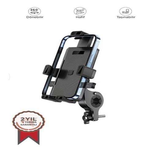 Torima JX-041 Car Holder Siyah Motor ve Bisiklet Telefon Tutucu