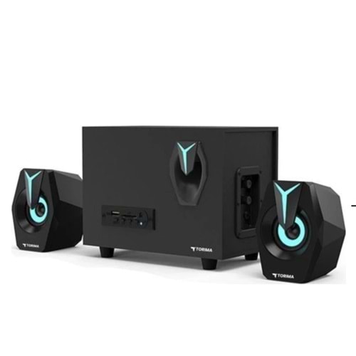 Torima D37 2+1 Bluetooth Subwoofer RGB Işıklı Bilgisayar Hoparlörü