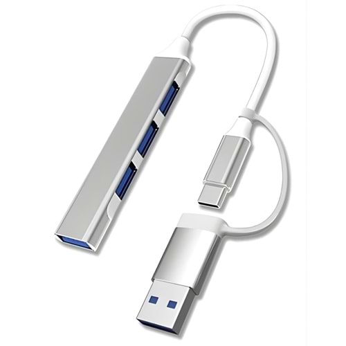 Alfais 6033 Usb 2.0 Type C Hub 4 Port Usb Çoklayıcı