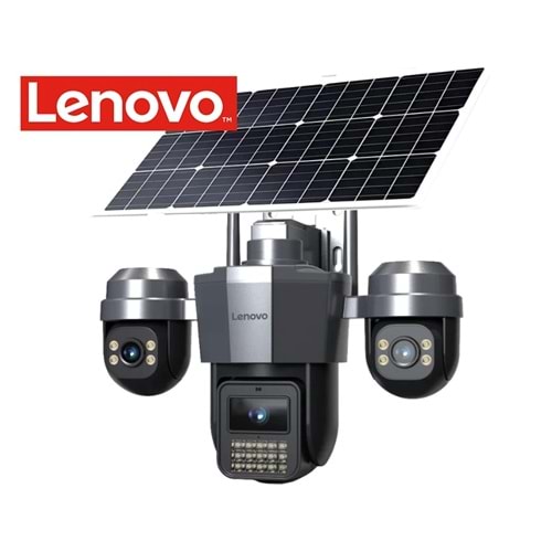 Lenovo W14C-Z Smart 4G Kamera Solar - AOV 5MP + 5MP + 5MP 3 Lens - Kamera