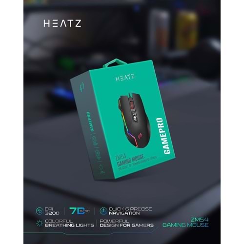Heatz Zm54 Rgb Gaming Mouse