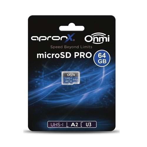 Apronx 64Gb Micro SD A2 U3 UHS-I TF Hafıza Kartı