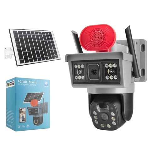 X5 Tech YT-15G 3Mp+3Mp 4G Solar Kamera V380