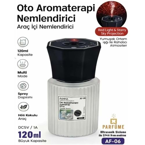 Auhma Af-06 Oto Aromaterapi Nemlendirici