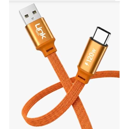 LinkTech K577 Fast 1,5m 120W 6A USB-A - Type-C Kablo